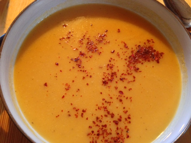 Pumpkin soup with chili