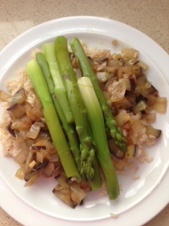 Rice with asparagus 1