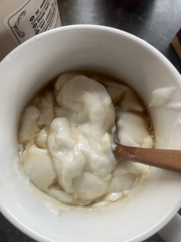 Apfel Maronen Pudding