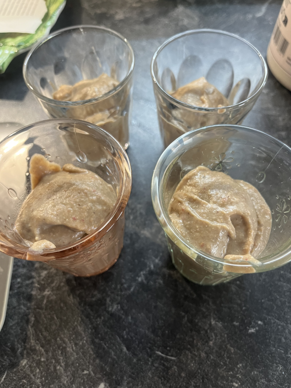 Apfel Maronen Pudding