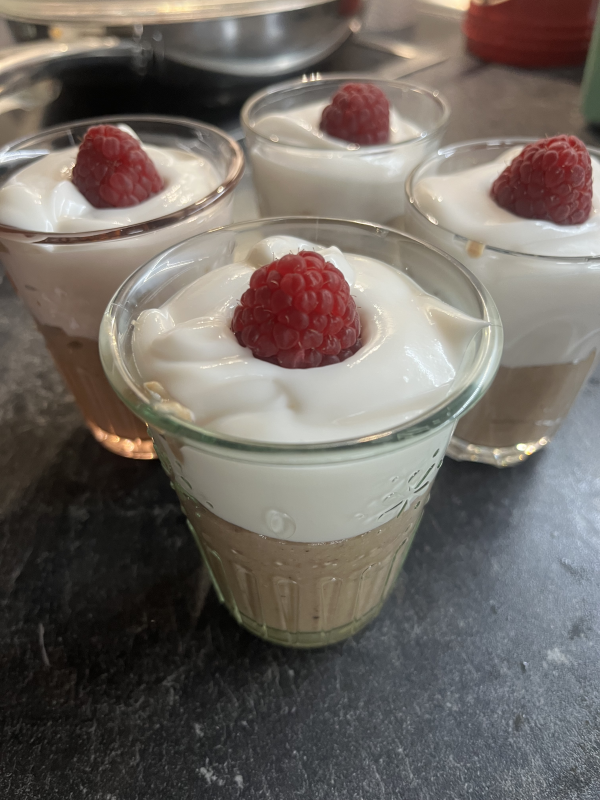 Apfel Maronen Pudding