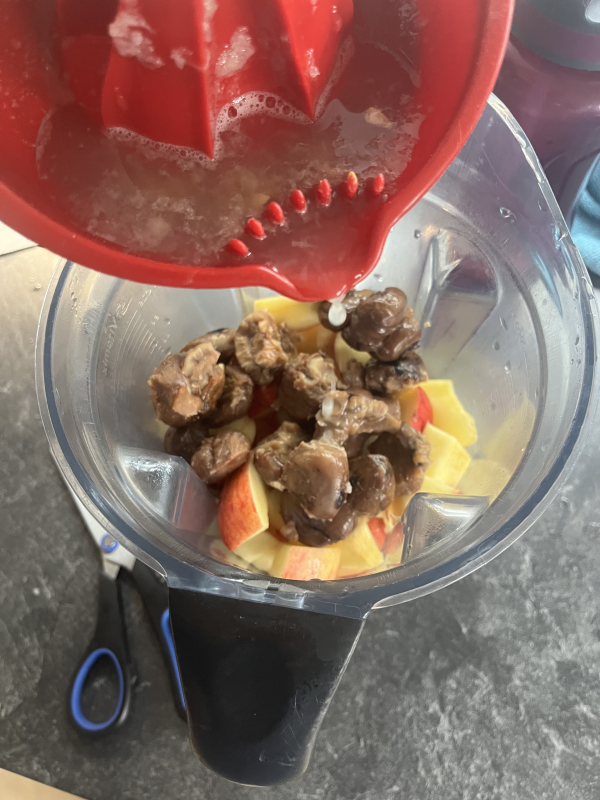 Apfel Maronen Pudding