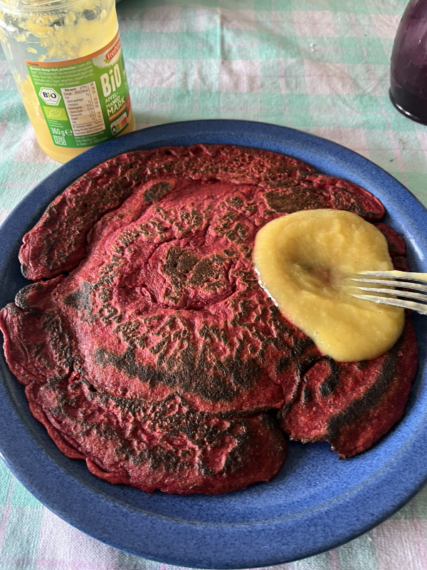 rote Beete - Pfannkuchen
