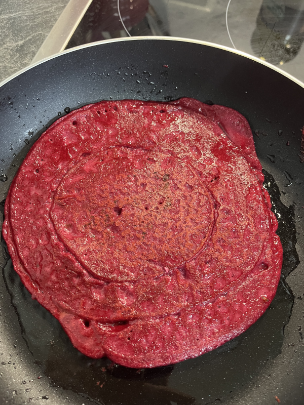 rote Beete - Pfannkuchen