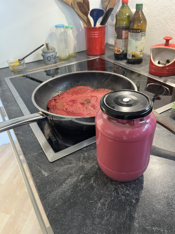 rote Beete - Pfannkuchen